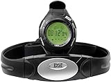 Pyle Advanced Pedometer with Heart Rate Monitor, Fitness Tracker Watch, Calorie Counter, Heart Rate Sensor, Activity Tracker, Water Resistant - Black (PHRM28)