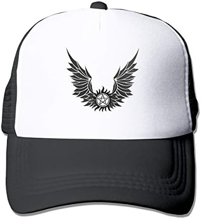 Anti Possession Symbol Eagle Wing Mesh Baseball Caps Unisex Style Hat Black