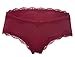 ALove Womens 4 Pack Lace Trim Panties Briefs Low Rise Underwear Hipsters