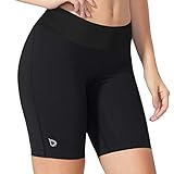 Baleaf Women's 7" Active Fitness Pocket Running Shorts Black Size XXL