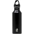 Mizu - M5 Water Bottle | 17 oz. Single Wall Stainless Steel | Narrow Mouth with Leak Proof Loop Cap | Multiple Colors | BPA Free