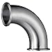 HFS (R) Sanitary Ferrule Elbow 90 Degree Pipe Fitting SS304 Tri Clamp (1.5IN)