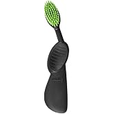 RADIUS Toothbrush Flex Brush Left Hand Black/Green 1 Unit | BPA Free and ADA Accepted | Designed to Improve Gum Health and Reduce the Risk of Gum Disease