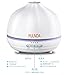 PULNDA X300 300ml Essential Oil Diffuser, Aroma Humidifier Ultrasonic Cool Mist with 4 Timer Setting, Transparent 7 LED Color lights, Adjustable Mist Mode and Waterless Auto Shut-off