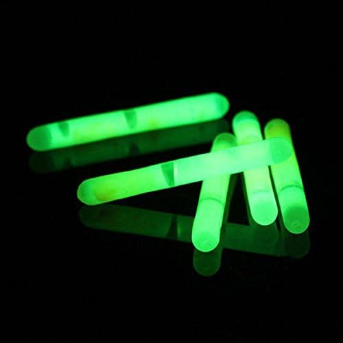 RadiantOrchid 50PCS 10 Bags Fishing Fish Flasher Chemical Lights Fluorescent Rod Light Glow Sticks 4.5x37mm