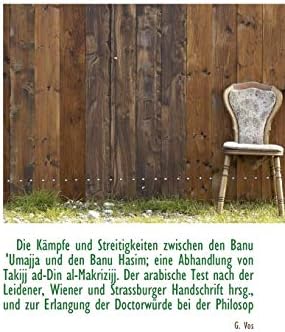 Die Kampfe Und Streitigkeiten Zwischen Den Banu 'Umajja Und Den Banu Hasim; Eine Abhandlung Von Taki Paperback – Import, 13 Nov 2009