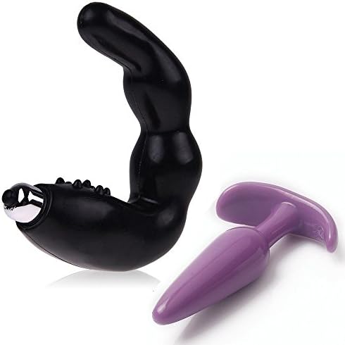 HuanDQ New Medical Grade Silicone Personal Massager w/Silicone Anal Plug