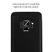Galaxy S9 Case - Thinnest Slim Fit Black Matte Protective Samsung S9 Cell Phone Hard Plastic Ultra Thin Cover Shockproof Scratch Resistance Galaxy Case - Camera Lens - Screen Protector Tempered Glass