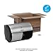 Compact 2-Roll Side-by-Side Coreless High-Capacity Toilet Paper Dispenser by GP PRO (Georgia-Pacific), Faux Stainless, 56796A, 10.120