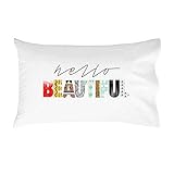 Oh, Susannah Hello Beautiful Pillow Case Couples Wedding Anniversary Gifts For Her Mom Mothers Day Gift(One 20x30” Standard/Queen Size Pillow Case) I Love You Girlfriend Valentines Day Gifts