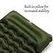 HUI LINGYANG Ultralight Air Sleeping Pad - Best Inflatable Mat for Camping,Backpacking and Traveling-Lightweight & Compact Air Mattress,Green
