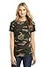 District Made - Ladies Perfect Weight Camo Crew Tee, Military Camo, XX-Large