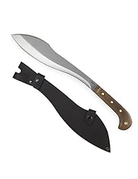 Condor Tool & Knife amalgama Machete, 12 en hoja, mango de nogal, funda de piel