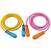 Jump Rope Kids Girls Boys – 2 Pack Light Up Jump Rope Led Jump Rope Flashing Color Change Skipping Rope for Better Heath Fitness Colorful Rope with Gift Box (Orange Handle and Blue Handle)