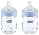 NUK  Simply Natural Bottles 2pk with Designs 5oz (Boy)