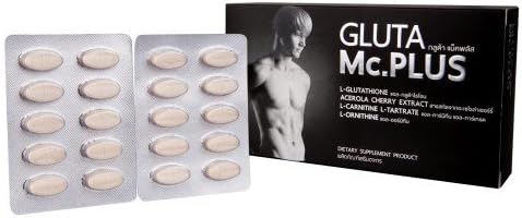 2 Box 40 Capsules Gluta Mc Plus for Perfect Men Sexy with Best Gluta Whitening Skin Men