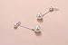 Canmiya Women's 925 Sterling Silver 10mm Perfect Circle Shell Pearls Drop Dangle Earrings