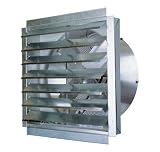MaxxAir IF24UPS Heavy Duty 20-Gauge Galvanized Steel Exhaust Fan, 24-Inch