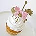 24PCS Carousel Toppers - Horse Cupcake Toppers - Carousel First Birthday - Horse Birthday Decor - Carousel Baby Shower - Gold Carousel Top