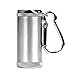 Honoro Metal Portable Ashtray,Outdoor Cigarettes Ashtray with Lid,Keychain,Cylinder Silver
