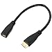 CY Type D Micro HDMI v1.4 Socket Female to Type C Mini HDMI Male Convertor Adapter Cable 10cm primary