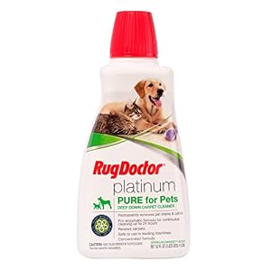 4. Rug Doctor – Platinum Pure for Pets, Cleaning Solution, Protects Carpet from Future Stains, 52 fl oz.