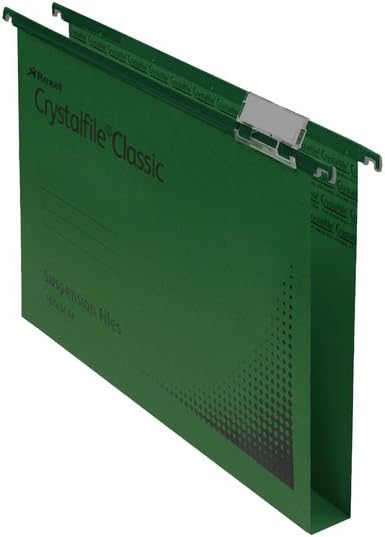 Rexel A4 Suspension Files with Tabs and Inserts for Filing Cabinets 15 mm V base, 100 Percent Recycled Manilla, Blue - Image 3