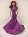 Awe Inspiring Purple Sequined Mermaid Gown Made to Fit Barbie Doll