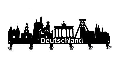 7 Ganchos Negro Metal Titular De La Clave Gancho Skyline Paris Francia Clave Ganchos Para Pared Colgador Hogar Y Cocina Almacenamiento Y Organizacion