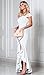 PRETTYGARDE Womens Off Shoulder Flouncing Mermaid Formal Prom Gowns High Low Party Dress White X_Large