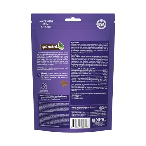 GET NAKED 1 POUCH FURBALL RELIEF SOFT TREATS FOR CATS, 2.5 OZ(PACK OF 1)