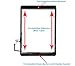 OmniRepairs Touch Screen Glass Digitizer Assembly Replacement with Home Button, Rubber Gasket and Camera Bracket Compatible for iPad Air 1st Generation with Pre-Installed Adhesive Tape (Black)