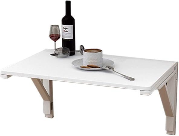 Wnx Folding Wall Mounted Drop Leaf Table Office Computer Desk Children Study Desk Home Kitchen Dining Table White Size 60 40cm Amazon Co Uk Kitchen Home