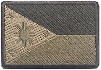 Philippines Embroidered Velcro Patch By Ewkft (B(10PCS))