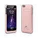 iPhone 6S Plus Battery Case, SAVFY Slim Fit Design 4800mAh Capacity Polymer Battery iPhone 6 Plus Charging Case Removable Rechargeable Portable External Charger for iPhone 6/6S Plus 5.5 Inch-Rose Gold