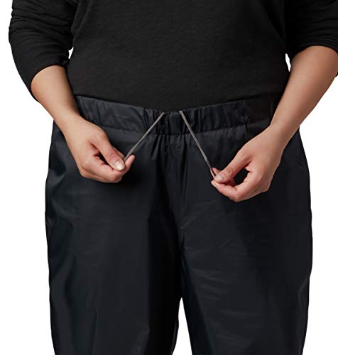 Columbia Plus Size Women's Storm Surge Waterproof Rain Pant, Black, 2X Short - Thumbnail 5