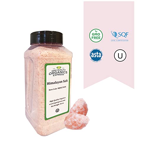 HQOExpress Himalayan Pink Salt, Kosher, Granular All Natural, Unrefined