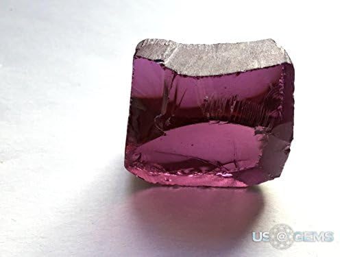 Rhodolite. Rough 42 gr. Nanosital Created gemstone. US@GEMS