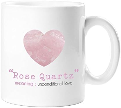 Rose Quartz Meaning Unconditional Love Mug Crystal Healing Gift