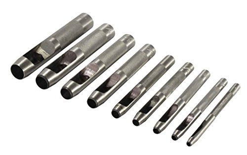 SE 7909LP 9-Piece Hollow Leather Punch