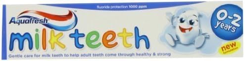 Aquafresh Milk Teeth 0-2 Years 50ml Toothpaste - Pk of 6 by HealthLand