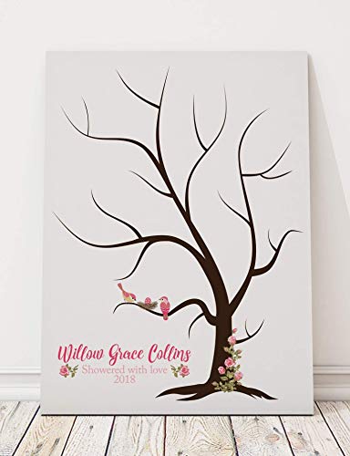thumbprint baby shower guest book