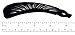 Parcelona French Flare Set of 2 Shell Brown N Black Celluloid Ponytail Holder Banana Hair Clips