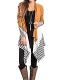 joyliveCY Womens Boho Cardigan Long Sleeve Kimono Coat Outwear Irregular Jacket Yellow L
