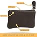 Leather Coin Purse Change Wallet Card Case Small Zip Bag For Men Women (Chocolate)