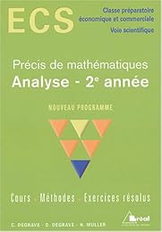 Analyse, 2e année