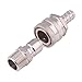 DERNORD 1/2 Inch Stainless Steel Quick Disconnect Set - Beer Brewing Connector Kit (Barb Female/MPT Male)
