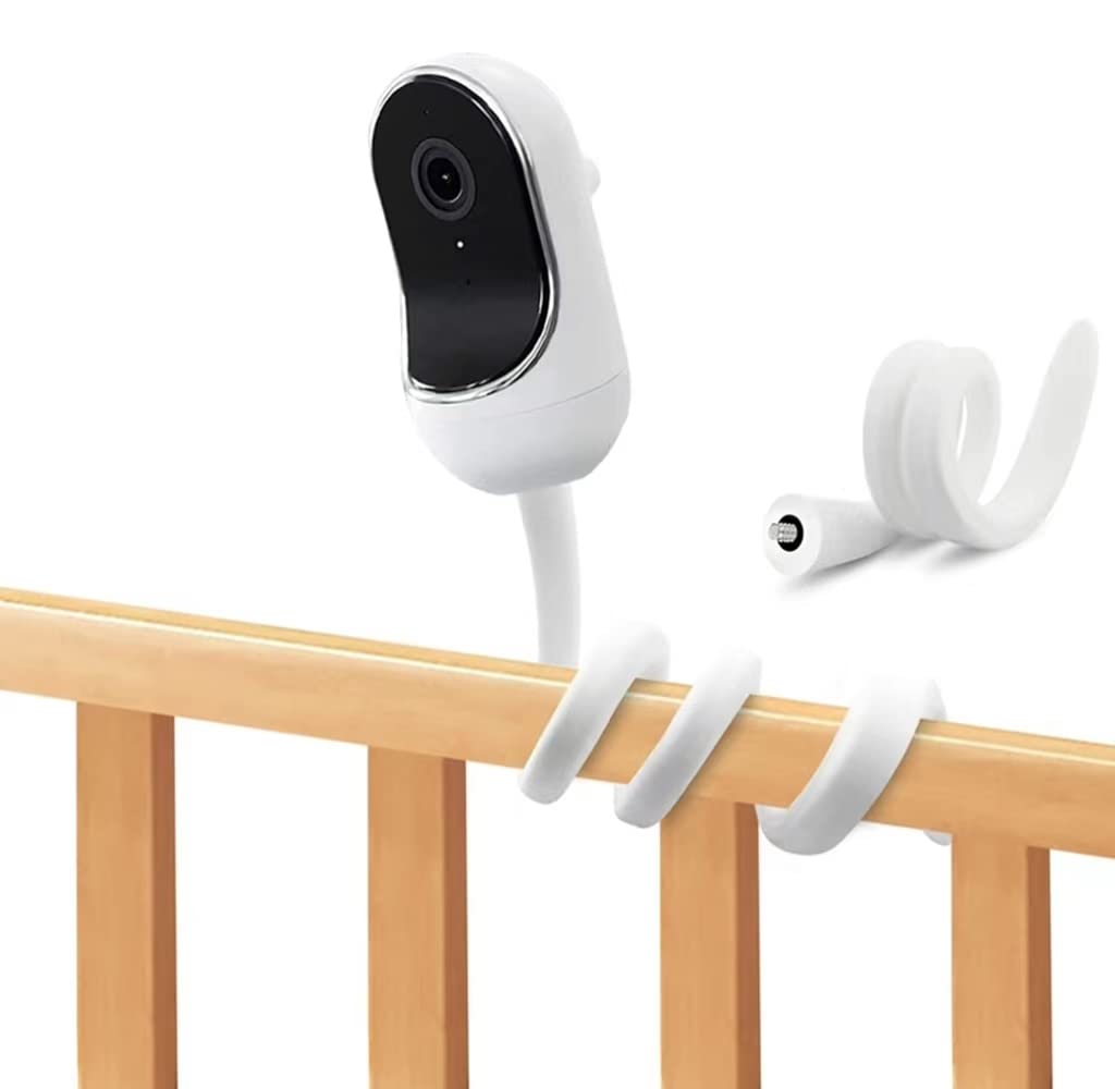 LANEDISIFAN Baby monitor mounting seat for indoor baby monitor, flexible mounting seat for indoor baby monitor, multi-functional baby monitor holder (white)