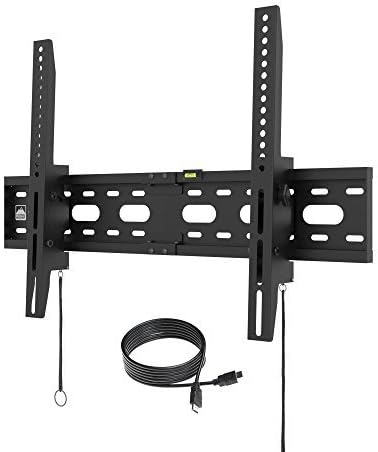 【2018】Fortress Mount TV Wall Mount for 40-75" TVs up to 165 lbs with 9-feet Braided HDMI Cable