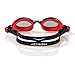 AqtivAqua Kids Swim Goggles Swimming Goggles for Kids Youth Childrens Boys Girls (Black/Red colour)